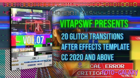 Videohive - Glitch Transitions Vol. 07 47708031