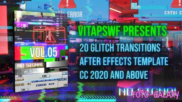 Videohive - Glitch Transitions Vol. 05 47707957