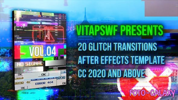 Videohive - Glitch Transitions Vol. 04 47707949