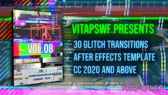 Videohive - Glitch Transitions Vol. 08 47708057