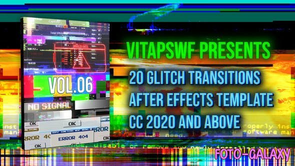 Videohive - Glitch Transitions Vol. 06 47708006 