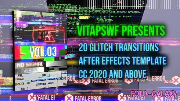Videohive - Glitch Transitions Vol. 03 47707936 