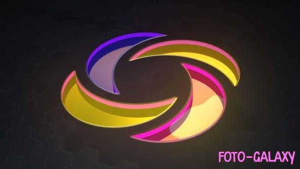Videohive - 3D Neon Glass Logo Reveal 47708907 