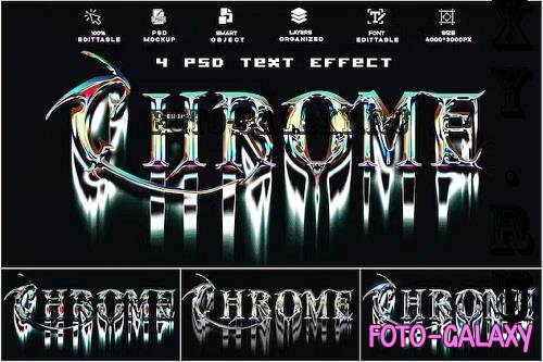 4 PSD Fluidic Type Chrome Text Effect - 5YAUQVG
