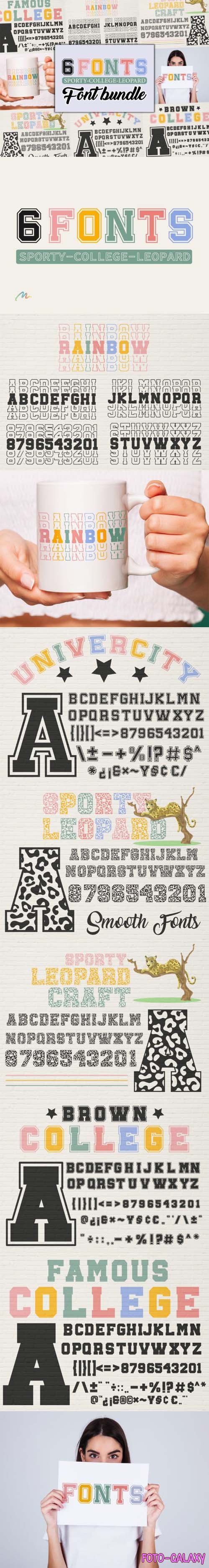 College Fonts Bundle