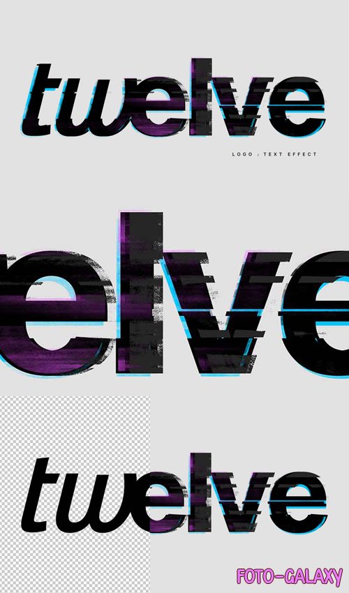 Glitch Text & Logo Effect for Photoshop