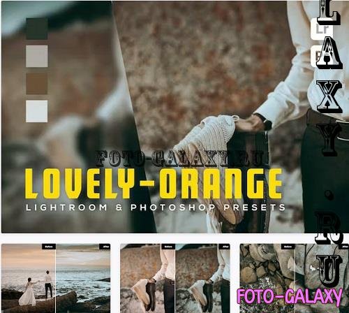 6 Lovely-Orange lightroom and Photoshop Presets - F8ZECHR