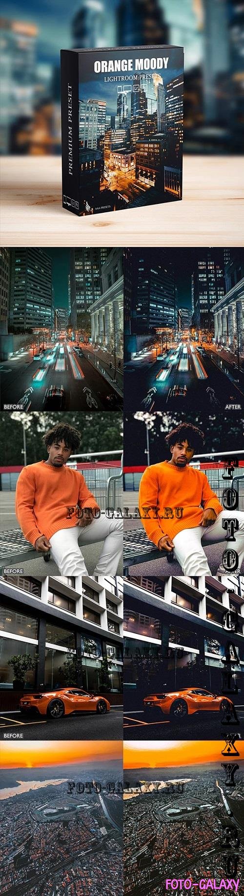 Moody Orange Urban Street Cinematic Lightroom Presets - 47613405