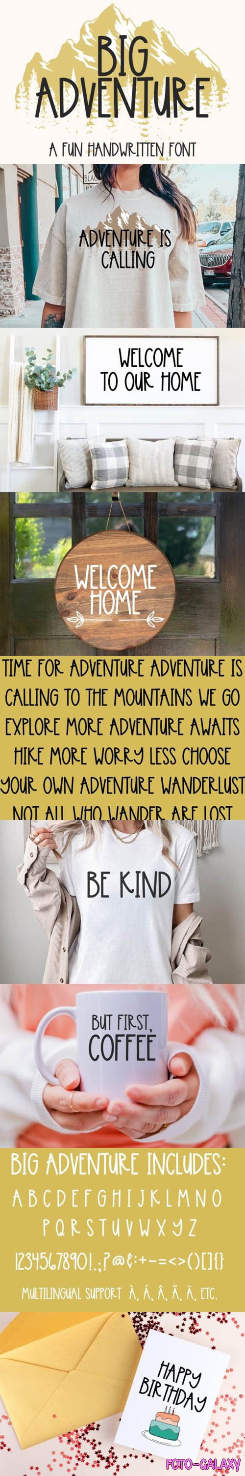 Big Adventure Handwritten Font