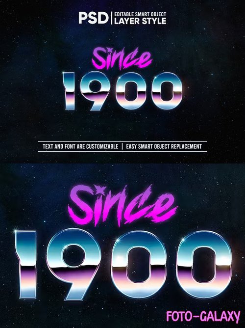 Since 1900 Photohop Text Effect