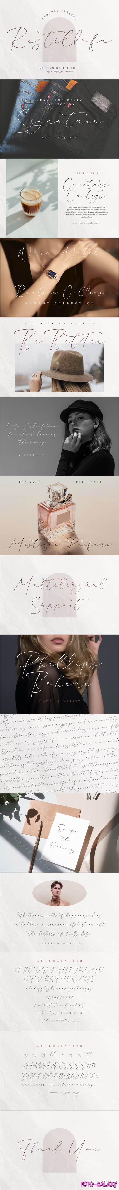 Restillofa Script Font