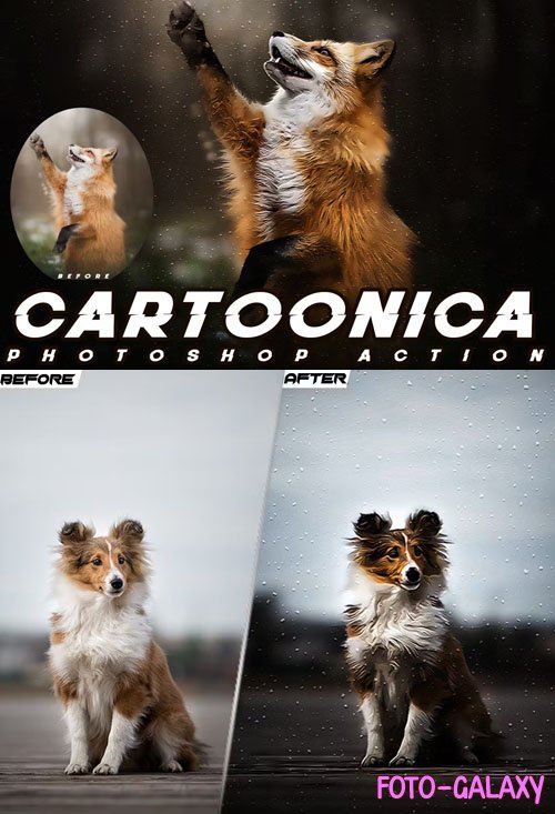 Cartoonica Action for Photoshop