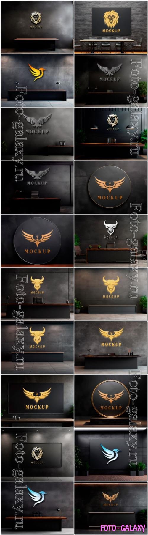 20 Logo mockup design psd vol 2