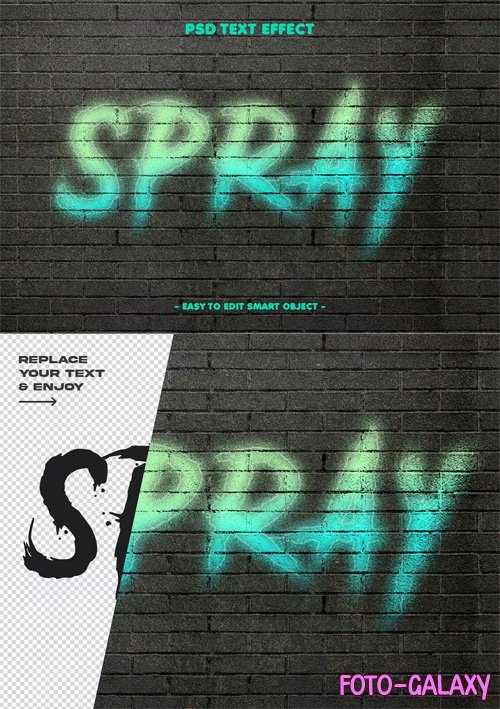 Street Wall Spray Paint Text Effect
