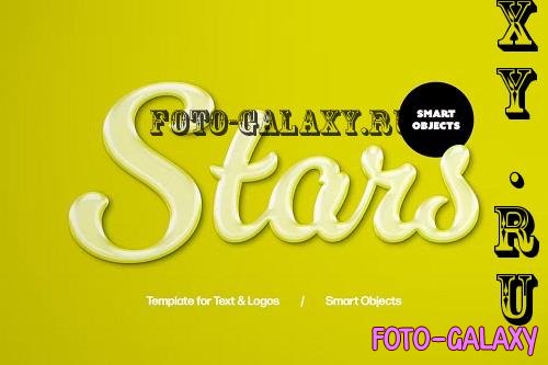 Yellow Glossy Text Effect - 42267435
