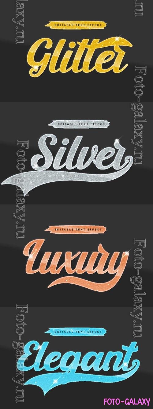 Vector 3d text editable, text effect font vol 17