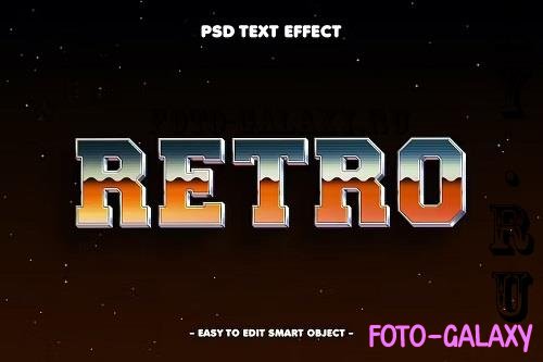 Retro 3D PSD Text Effect - RJEKFMK
