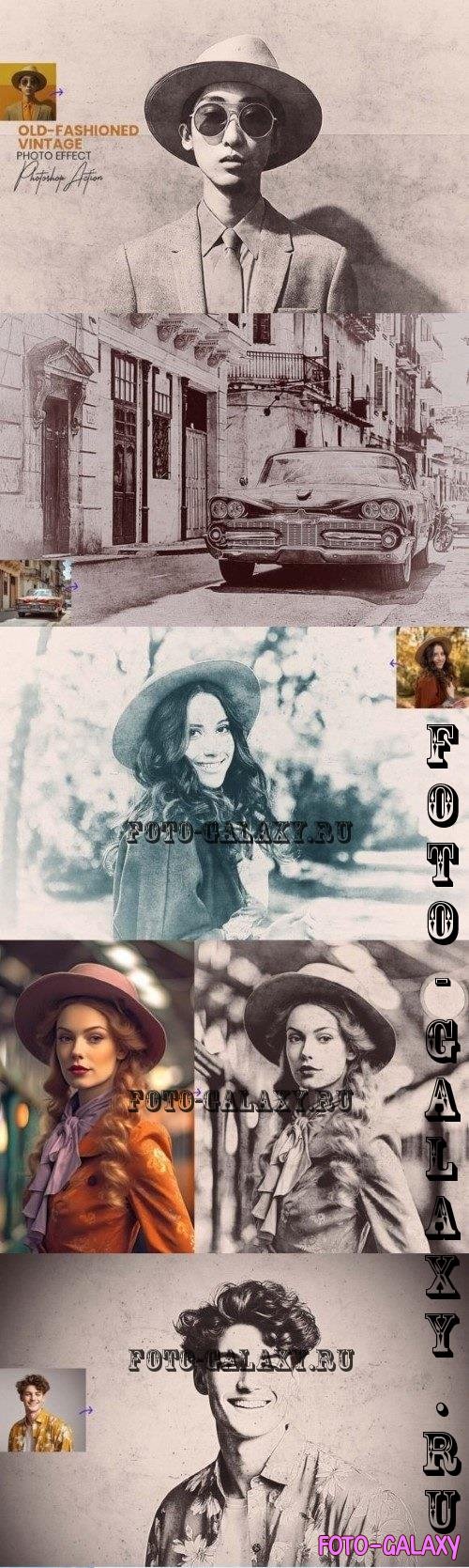 Old-fashioned Vintage Photo Effect - 42245349