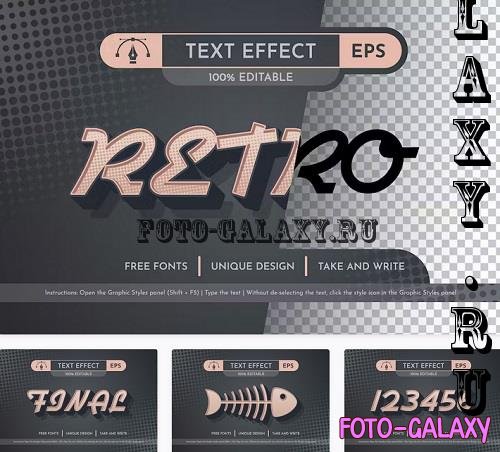 Retro - Editable Text Effect - 42317281