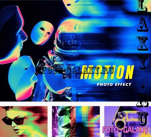 Motion Photo Effect with Acid Colors - 42308972