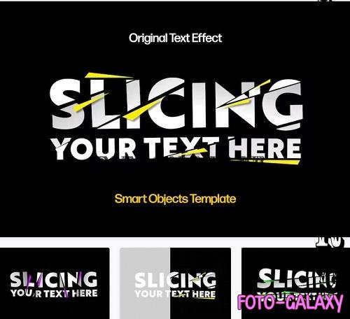 Slicing Text Effect - 42315186