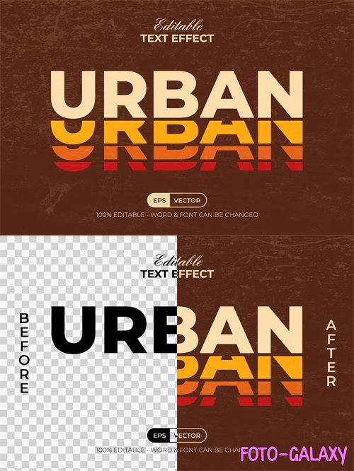 Retro Text Effect Layered Color Style