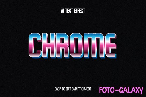 Chrome Text Effect