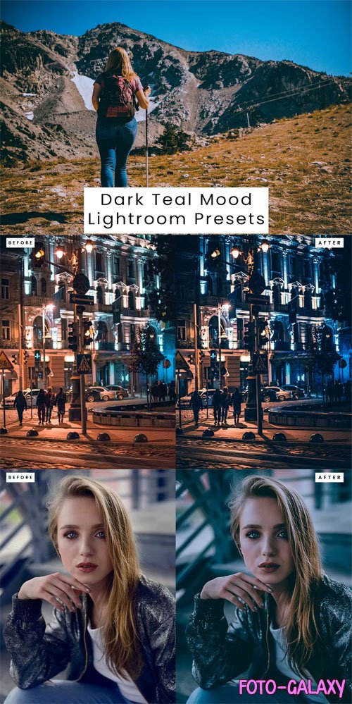 Dark Teal Mood Lightroom Presets MMJTZ3Z