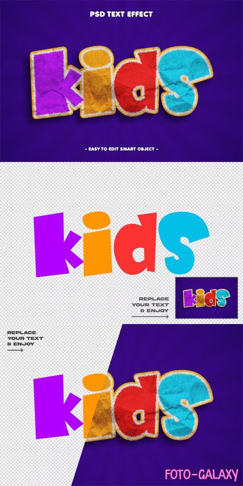 Playful Kids Layer Style Text Effect