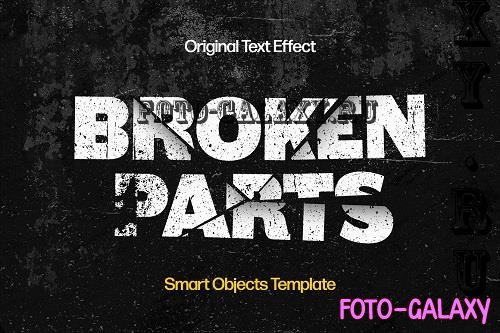 Broken Parts Text Effect - 42327251