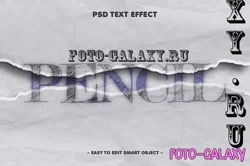 Pencil Art Textured Paper Cut Text Effect - GKGAD6E