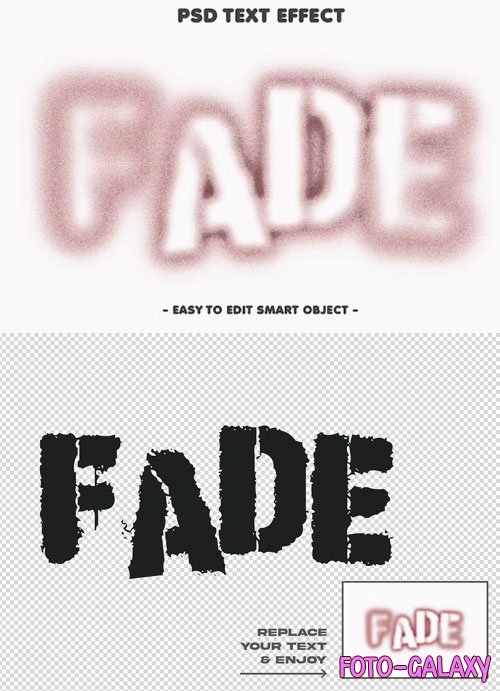 Fade Textured Layer Style Text Effect
