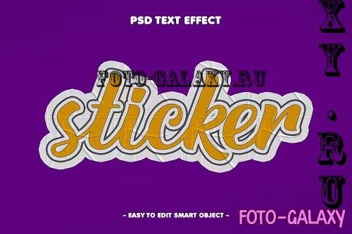 Adhesive Sticker Psd Layer Style Text Effect - KYSFGVP
