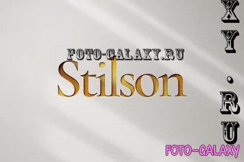 Stilson Gold Logo Mockup - 94PBV3S