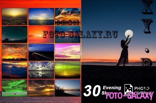 30 Evening Sky Photo Overlay - 68740360