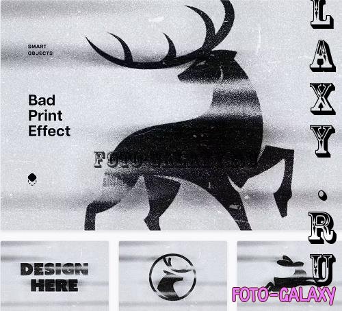 Bad Print Text & Logo Effect - 42315208