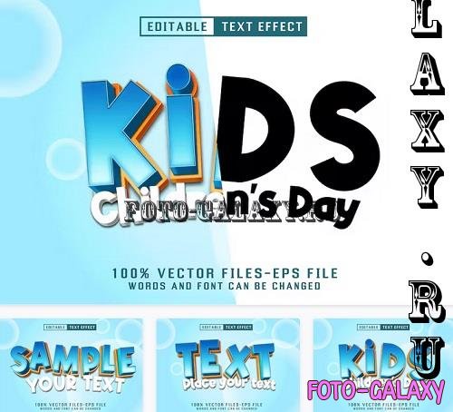 Children's Day Editable Text Effect - 5B3V56X