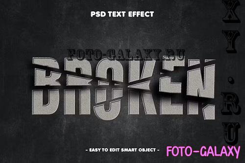 Broken Destructive Bold Text Effect - FDXSRJQ