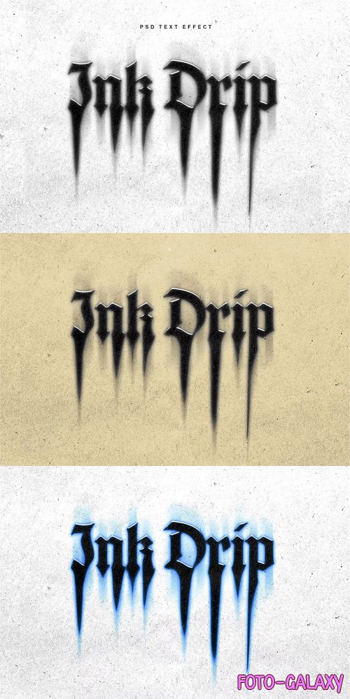 Ink Drip Text Effect