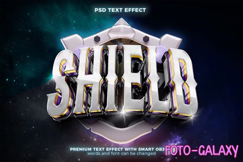 Galaxy Shield Esport 3D Text Effect