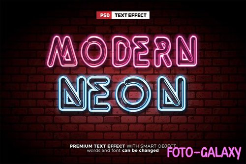 Modern Neon Light Text Effect