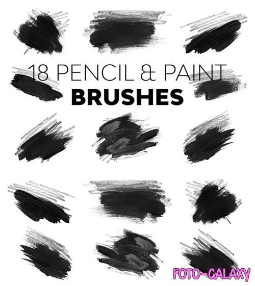 Pencil & Paint Brushes for Photoshop