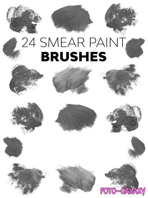 Smear Paint Brushes for Photoshop