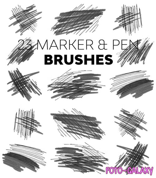 Marker & Pen Brushes for Photoshop