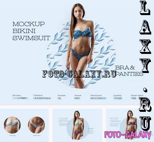 Mockups Bikini Swimsuit. Two Piece - M8Y5H83