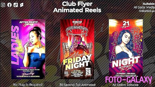 Club Flyer Animated Reels 1771511 - Project for After Effects