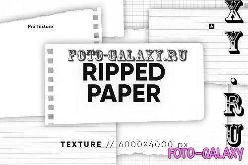 20 Ripped Paper Texture HQ - C8V8EJN