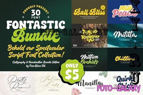 Fontastic Bundle: Font Script Edition! - 30 Premium Fonts - 2879824