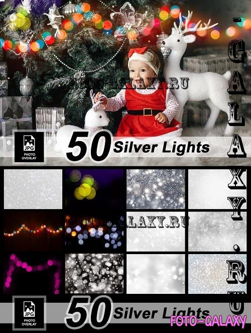 50 Silver Lights Photo Overlay - 91545158
