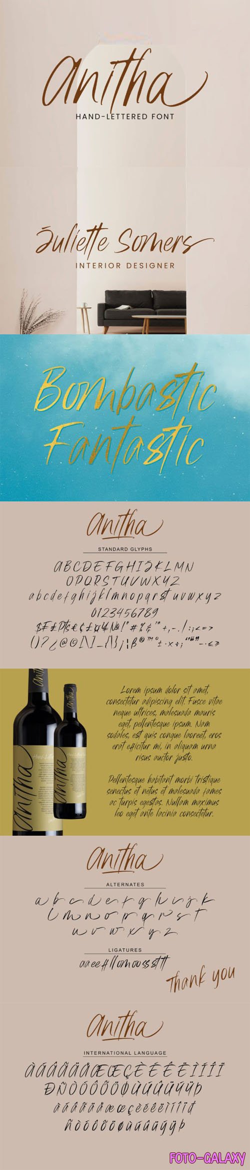 Anitha Hand-lettered Font